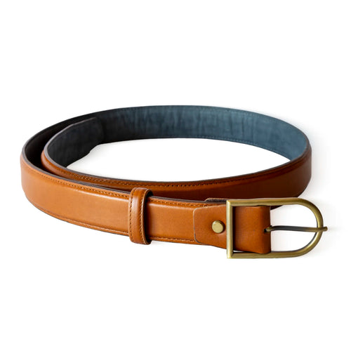 Düz Taba Deri Kemer 3.5 cm