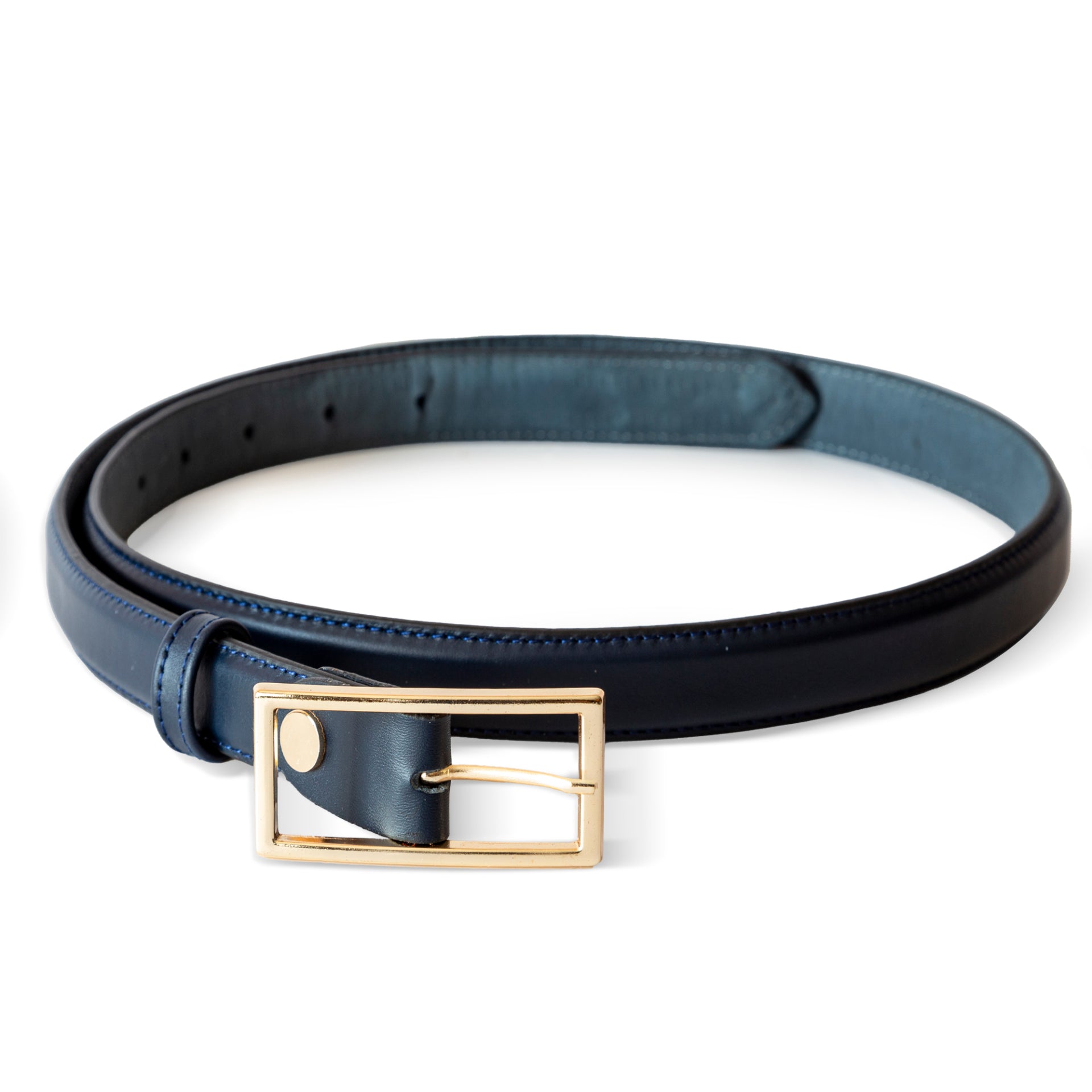 Lacivert Deri Kemer 2.5 cm