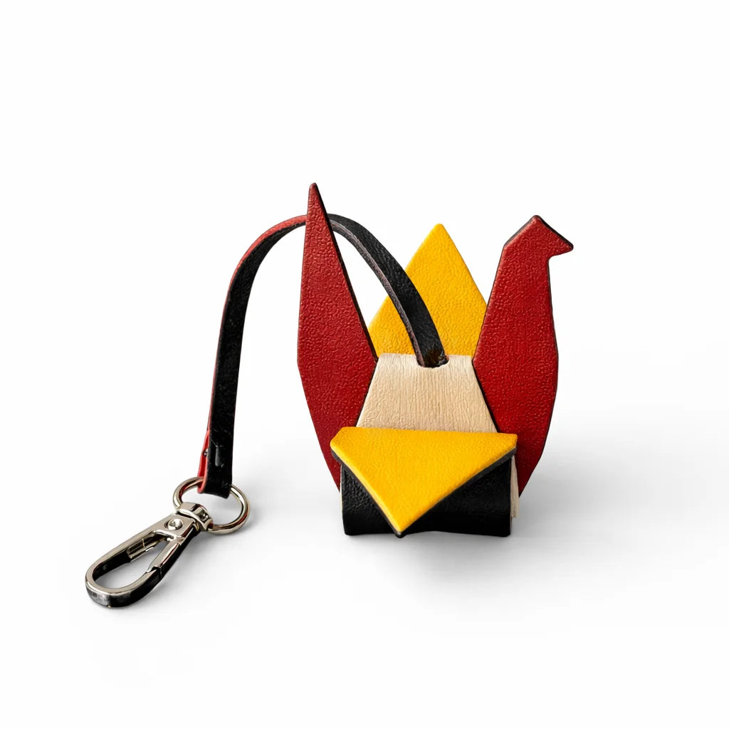 El Yapımı Deri Origami Turna - Dorna