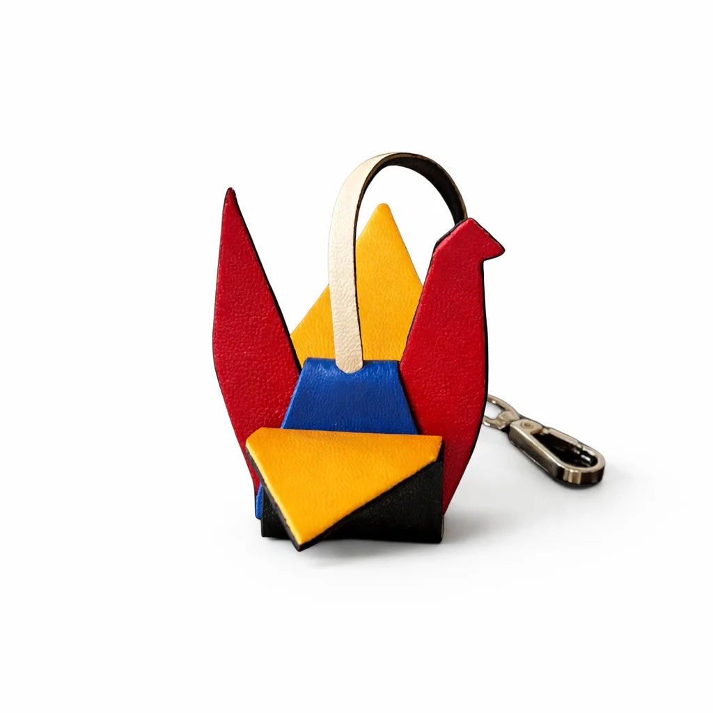 El Yapımı Deri Origami Turna - Dorna