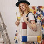 Mondrian Composition Deri Omuz Çantası