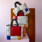 Mondrian Composition Deri Omuz Çantası