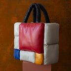 Mondrian Composition Deri Omuz Çantası