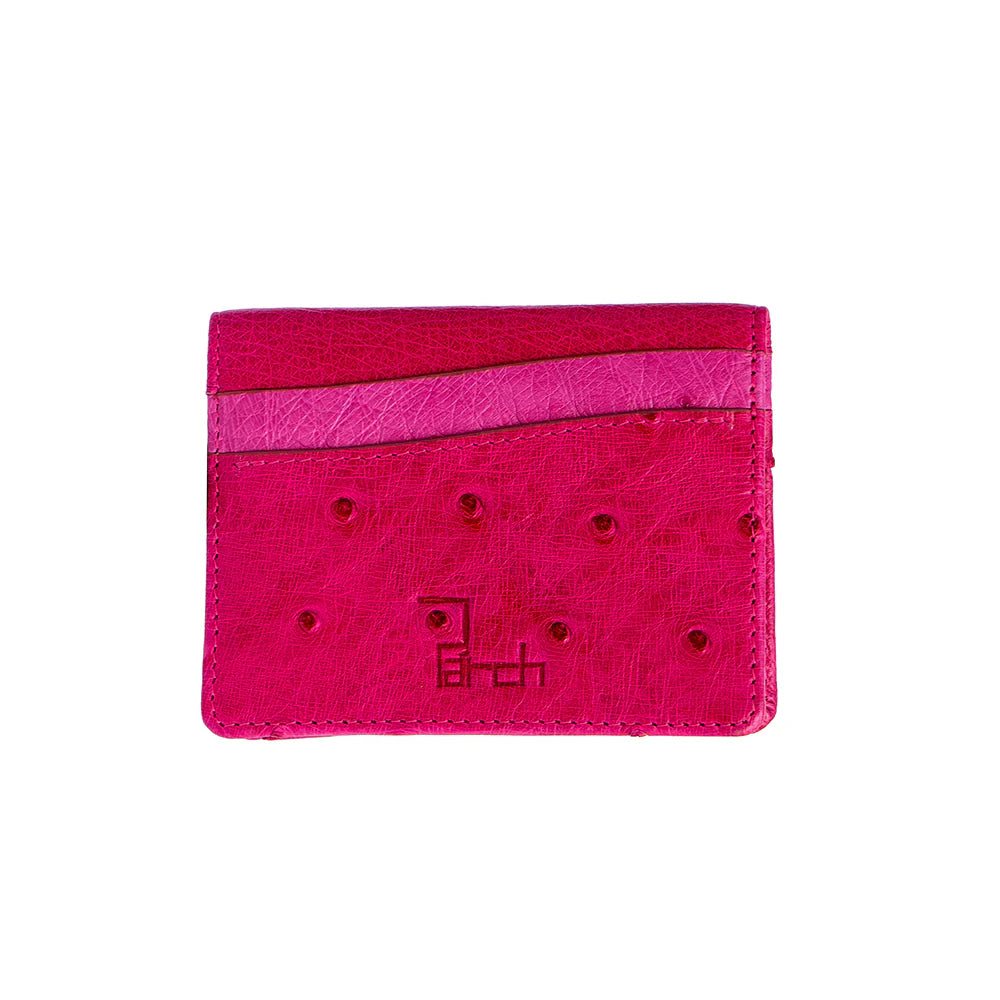 Ostrich Leather Cardholder No. 2