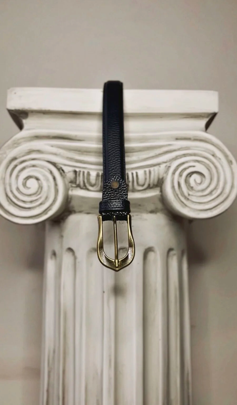 Siyah Floater Deri Kemer 2.5 cm