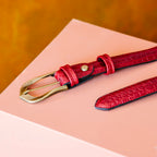 Kırmızı Floater Deri Kemer 2.5 cm