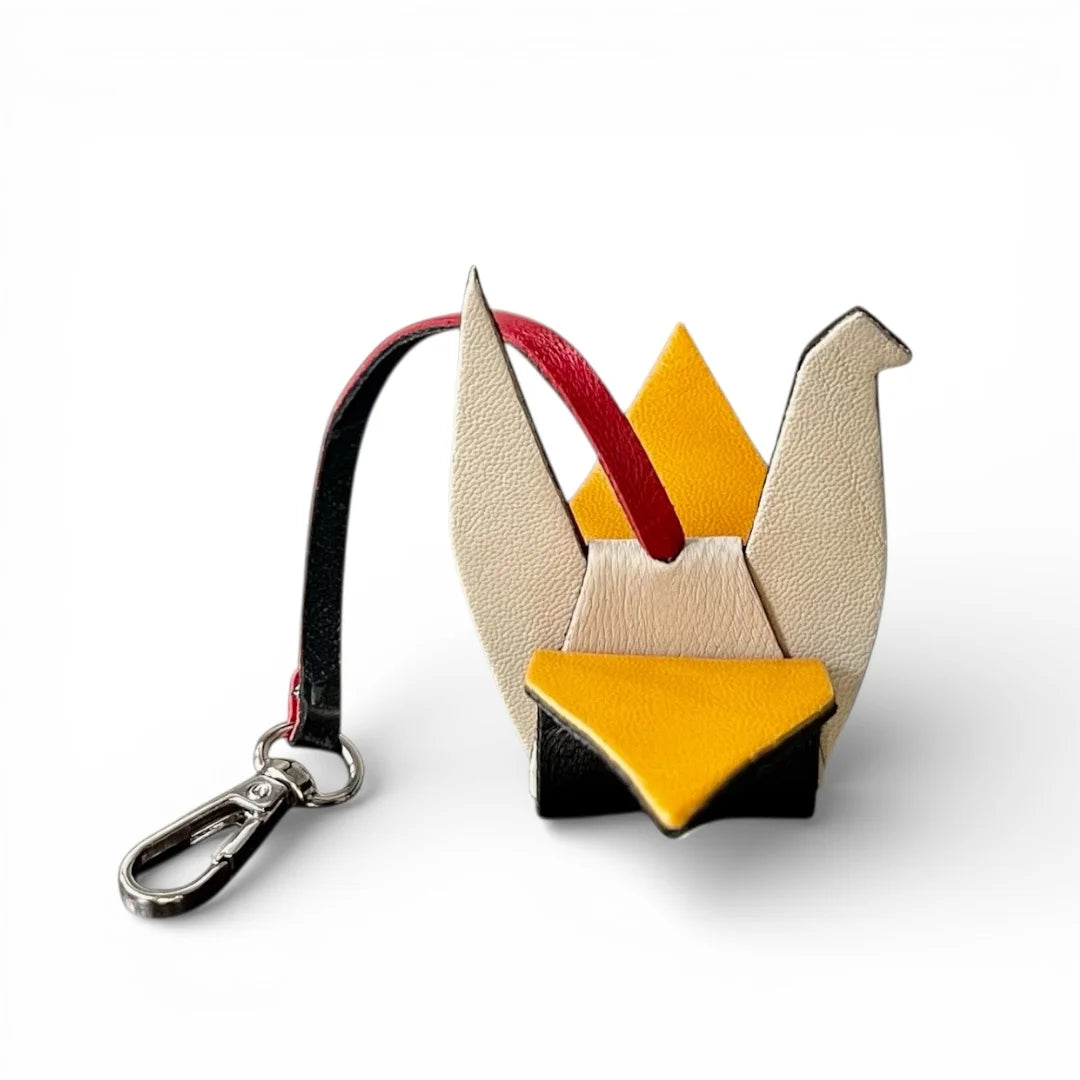 El Yapımı Deri Origami Turna - Dorna