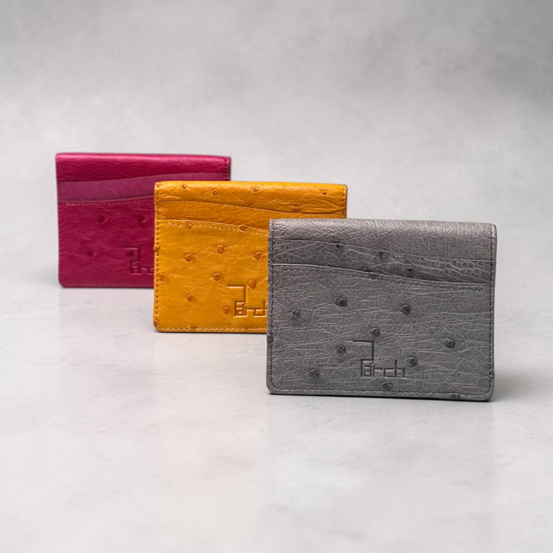 Ostrich Leather Cardholder No. 2