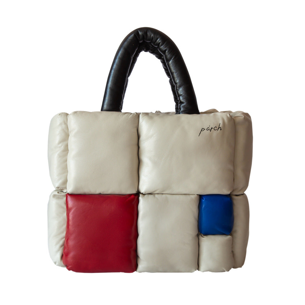 Mondrian Composition Deri Omuz Çantası