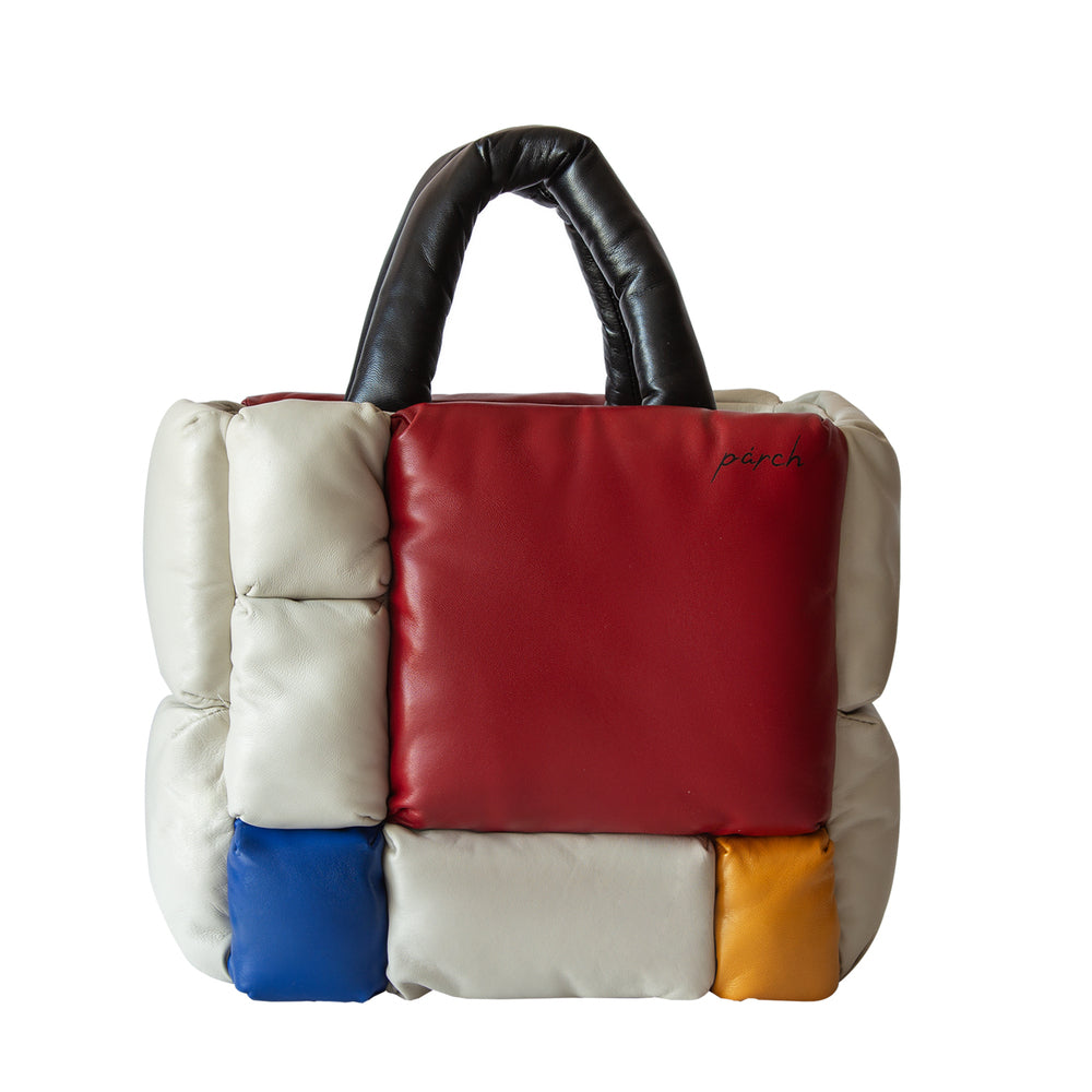 Mondrian Composition Deri Omuz Çantası