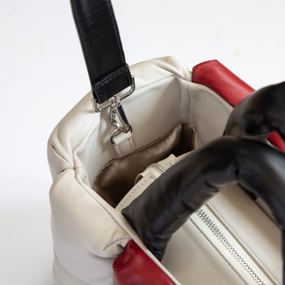 Mondrian Composition Deri Omuz Çantası