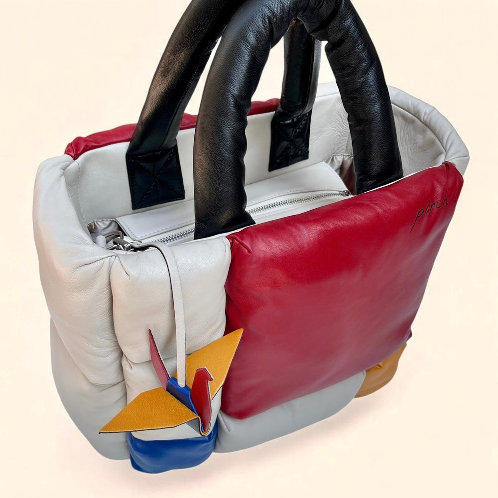 Mondrian Composition Deri Omuz Çantası