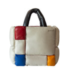 Mondrian Composition Deri Omuz Çantası