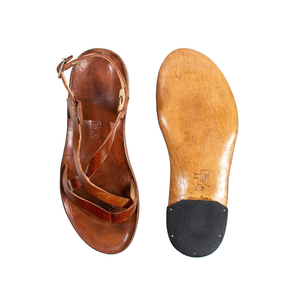 Erkek Peacock Deri Sandalet