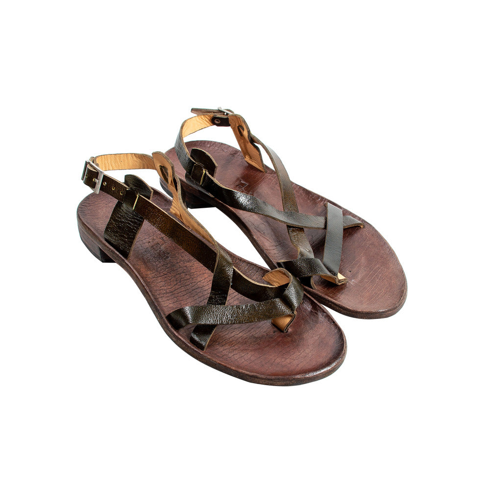 Erkek Peacock Deri Sandalet