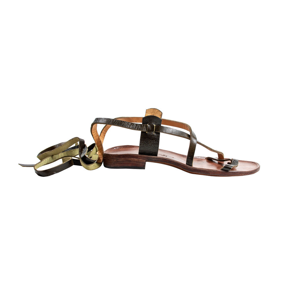 Peacock Deri Sandalet